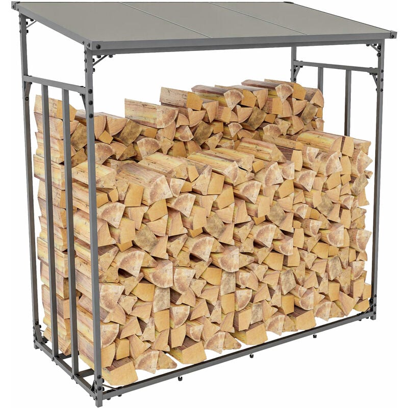 CLP - Abri pour bois de chauffage Ruston en Aluminium s