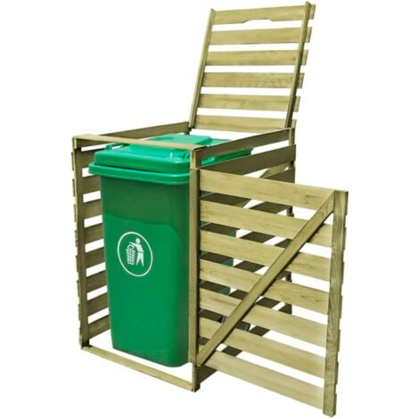 Abri pour poubelle 240 L Bois imprégné