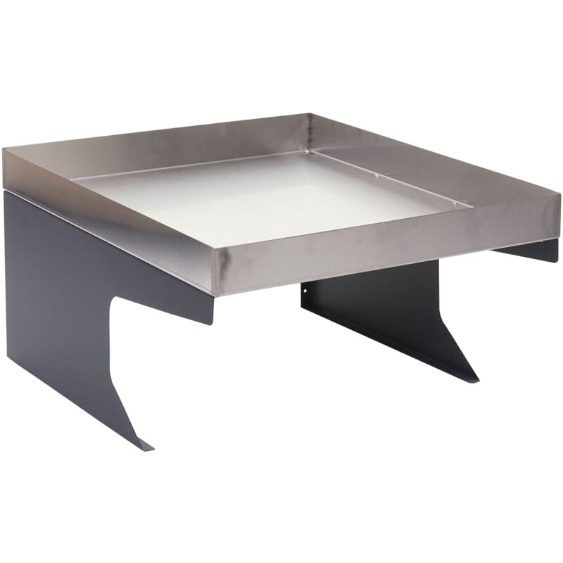 Abri pour robot tondeuse avec bac à plantes 37 x 60 x 70 cm en acier inoxydable anthracite 040006934