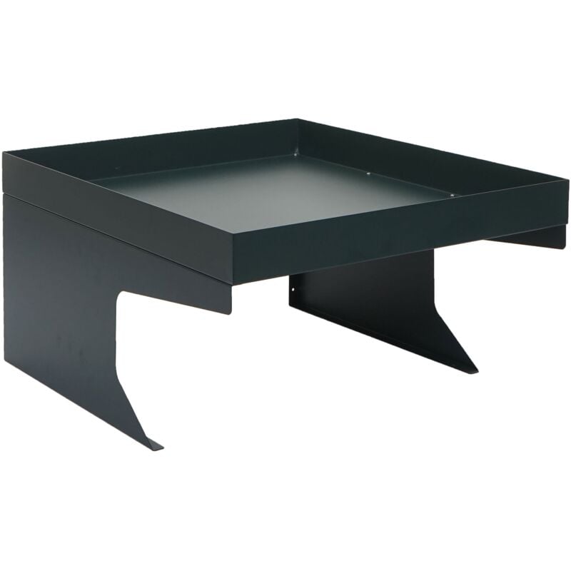 Abri pour robot tondeuse avec bac à plantes 37 x 60 x 70 cm en métal vert 040006937