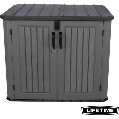 Abri resine horizontal 1300L / 1.38m3 verrouillable LIFETIME