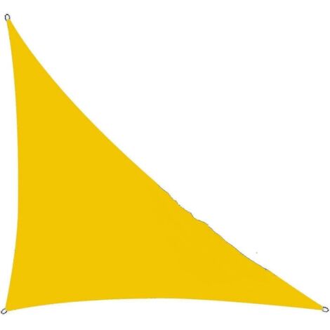 Abri solaire extérieur à angle droit - 4 x 4 x 5,7 m - Jaune