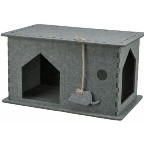 Abri - TRIXIE - Lene - Feutre - 54 x 30 x 35 cm - Gris