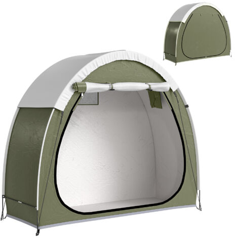 Abri vélo imperméable pour 2 vélos, garage vélo ventilé UPF50+, toile Oxford 210D 200x80x170 cm