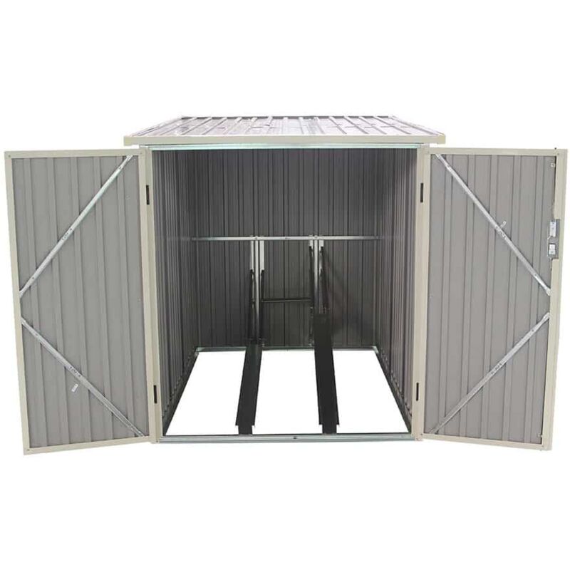 Abri de Jardin en M&eacute;tal pour v&eacute;los Veloc I (X2) - 2,81 m&sup2; Ext.