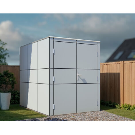 Abri vélos Bertilo HPL gris 3,16m²