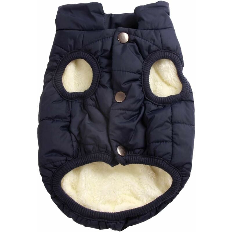 

Zqyrlar - Abrigo cortavientos para perros de 2 capas con forro polar extra cálido y suave