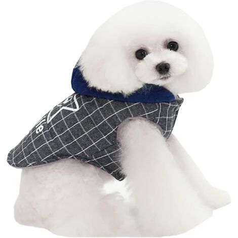 Abrigo de invierno grueso para perros pequeños - Gris M