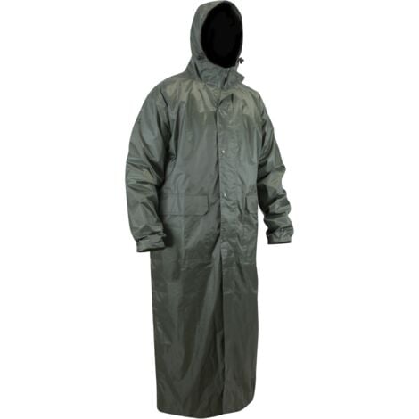 LMA Abrigo largo impermeable de lluvia BLIZZARD - KAKI OSCURO 3XL - 7