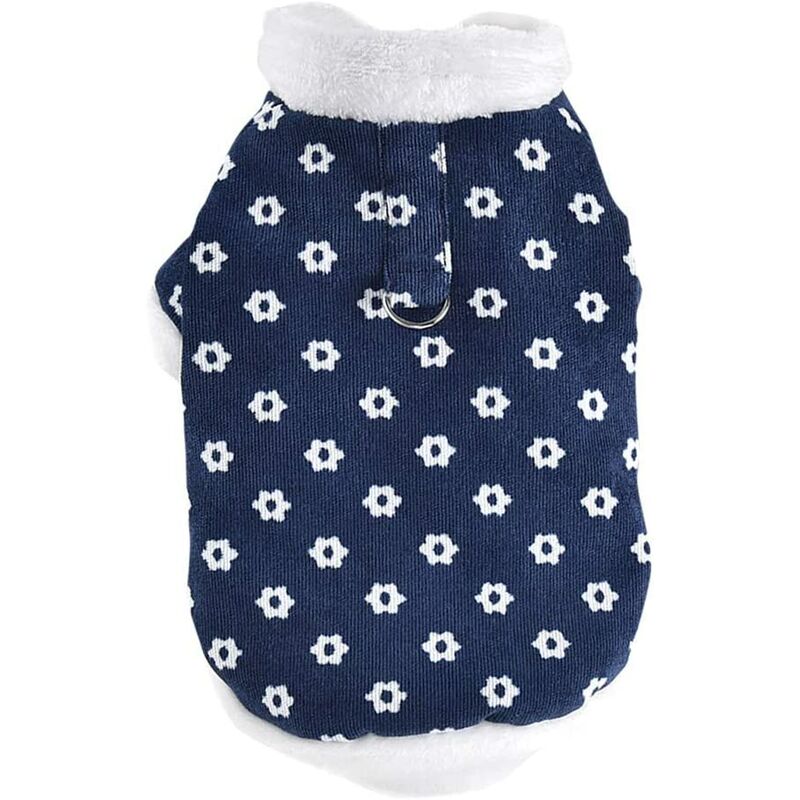 

Abrigos para perros para perros pequeños y medianos Chaquetas de lana Abrigos para cachorros de flores Abrigos de pana de invierno para perros