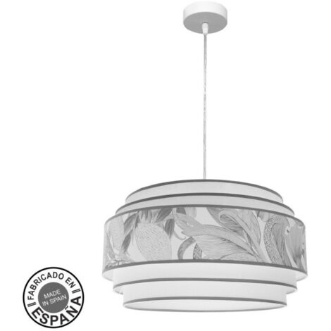 ABRILA AKUNADECOR 3-Light Pendelleuchte Modell Camerun Grau Rand