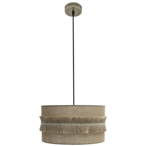 ABRILA AKUNADECOR Hängelampe De Rustico Con Pantalla De Saco Modelo Kala