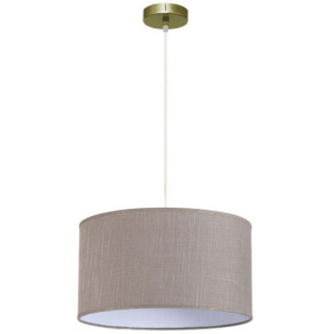 ABRILA AKUNADECOR Kleine Hängeleuchte Modell Happy Grey mit Lampenschirm