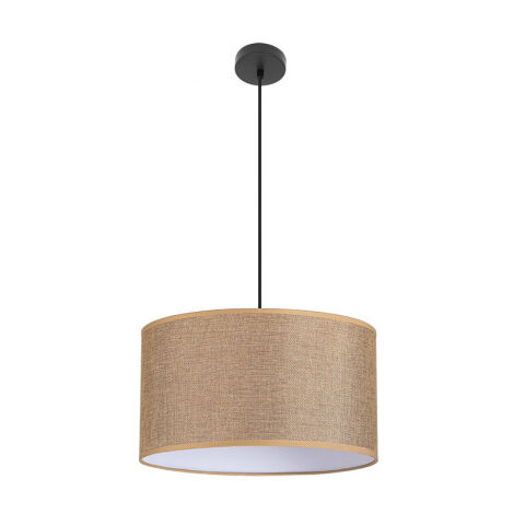 ABRILA AKUNADECOR Lampada a sospensione Modello Jin Con Paralume Marrone 50 Cm