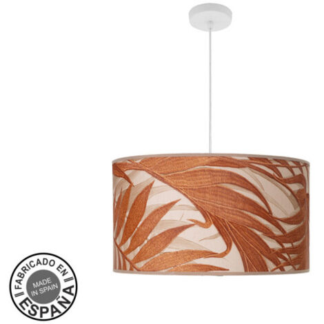 ABRILA AKUNADECOR Lampe pendante à 3 lumières Moda Marro avec abat-jour en forme de feuilles