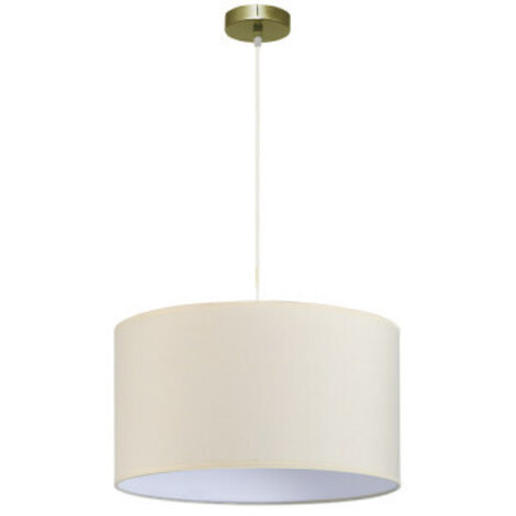 ABRILA AKUNADECOR Pendelleuchte Modell Dori Beige Mit Lampenschirm 45 Cm