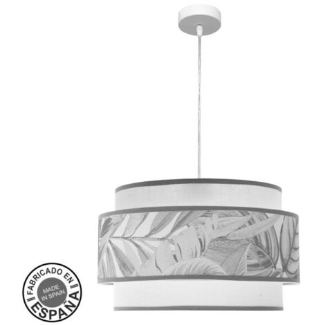 ABRILA AKUNADECOR Pendentif 3 Abat-jour Modèle Gris Camerun 3 Luminaires