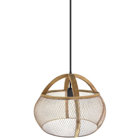 ABRILA AKUNADECOR Sospensione De Griglia Modello Coimbra Marrone 1 Luce