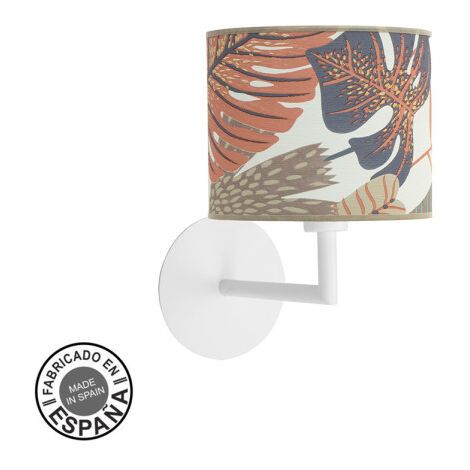 ABRILA AKUNADECOR Wandleuchte De Wand mit dekorativem Schirm Äthiopien White