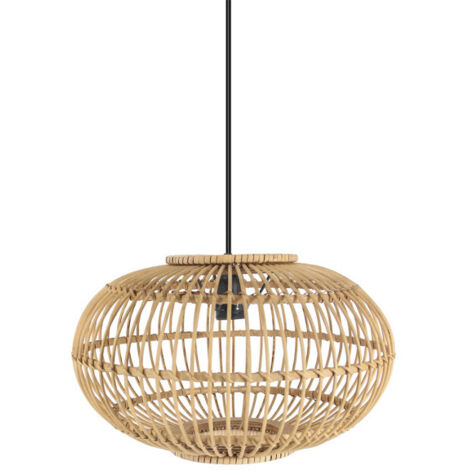ABRILA  Colgante De Bambu Modelo Viseu Beige 1 Luz