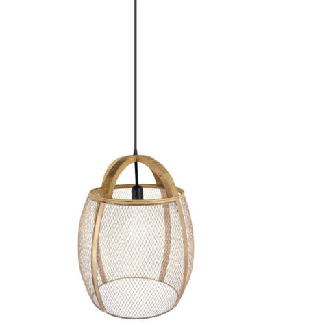 ABRILA Colgante Natural Modelo Coimbra Marron 1 Luz