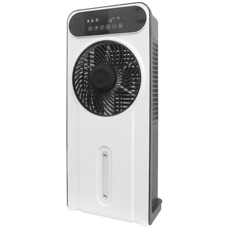 ABRILA-Ventilador Opium 12 Velocidades  Acumulador de Frío  35W  Blanco/Negro  Mando a Distancia  Temporizador