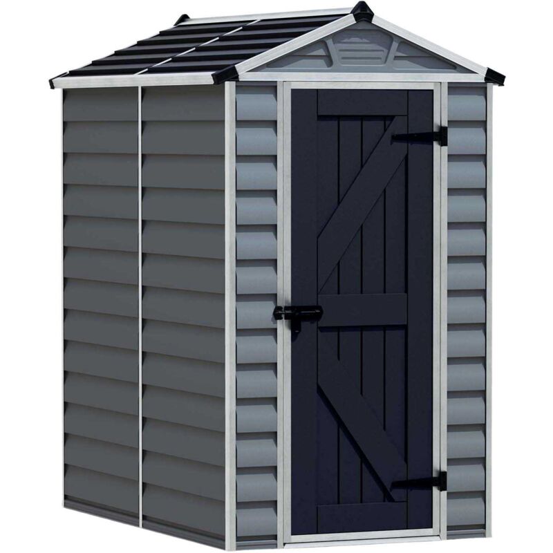 Palram - Abri de jardin en aluminium et polycarbonate gris et noir Skylight 2.1m²