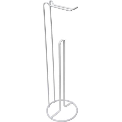 Abroller und reserve für toilettenpapier aus metall - weiss - Tendance