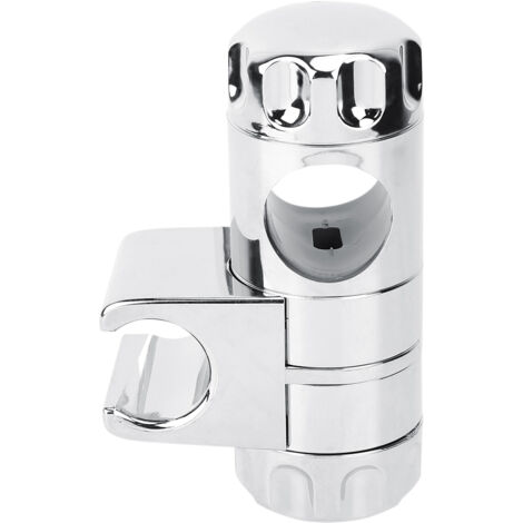 ABS Bathroom Shower Head Slide Bracket Adjustable Clamp Holder 25mm Hole