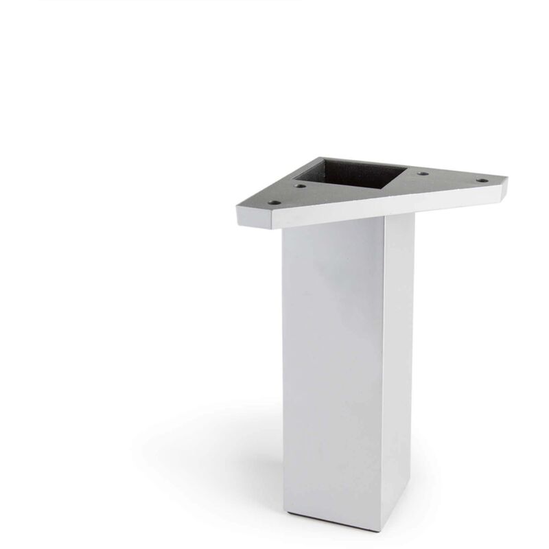 Rei Eckbein Quadratisch Aus Abs, Aluminiumfarben, Mod.972, 42x42x15cm König E3/68435
