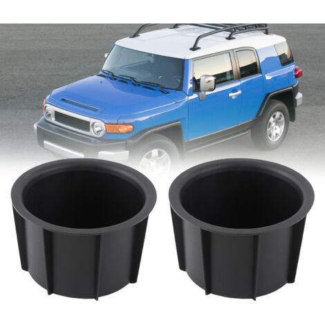 ABS-Konsolen-Getränkehalter-Einsatz, kompatibel mit FJ Cruiser 2007-2014 (2er-Pack)