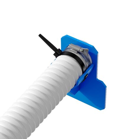 ABS-Poolschlauchhalterung – 2 Stück mit Edelstahl-Schlauchschellen, 0,83 bis 1,5 Zoll, 10 x 8 x 3,8 cm – Auslaufsichere Befestigung
