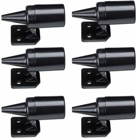 ABS voiture animal répulsif voiture vent ultrasons animal cerf répulsif noir 6 pièces