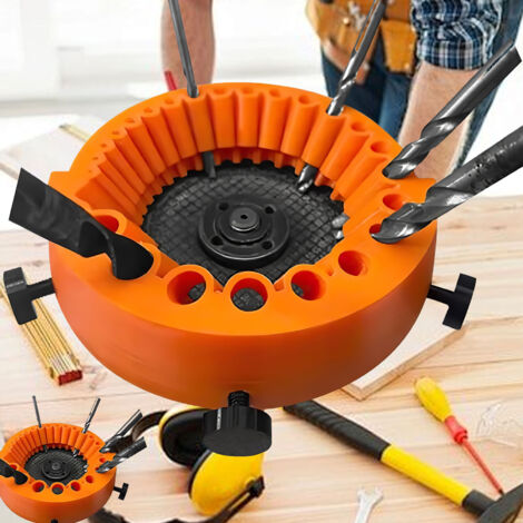 ABS-Winkelbohrerschärfer mit Schärfständer für 2-13 mm Bohrer, orangefarbenes Modell