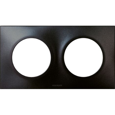 Abschlussplatten aus Polycarbonat - Anthrazit - QUADRAT 2 Anschlüsse