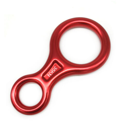 Abseilausrüstung, 35 kN Aluminium-Abseilgerät, Achter-Abseilgerät, Klettern, Outdoor-Freizeit, Klettern, Rettung, Sichern, Höhe, Hängematten, Kletter-Abseilring