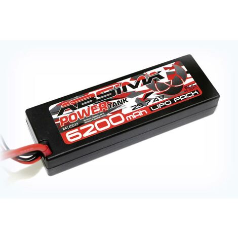 Absima Pack de batterie (LiPo) 7.4 V 6200 mAh 60 C hardcase XT90