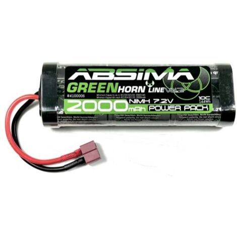 Absima Pack de batterie (NiMh) 7.2 V 2000 mAh Softcase fiche T mâle
