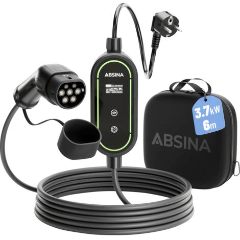 Absina 301019 Câble de charge pour véhicule électrique 6 m
