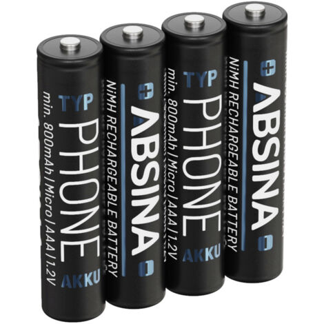 Absina  Micro (AAA)-Akku NiMH  1.2 V 4 St.