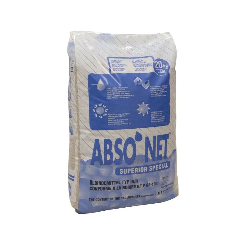 Abso'net absorbant mineral sepiolite calcinee 15/30 industrie 20KGS-18561