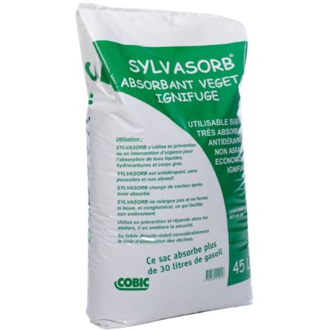 Absorbant végétal 45L agréé DDE SYLVASORB -Cobic
