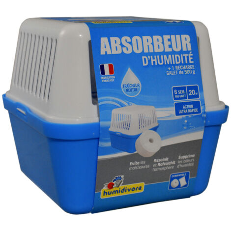 Absorbedor de humedad + 1 recarga de piedra neutra 500 g - Humidívoro