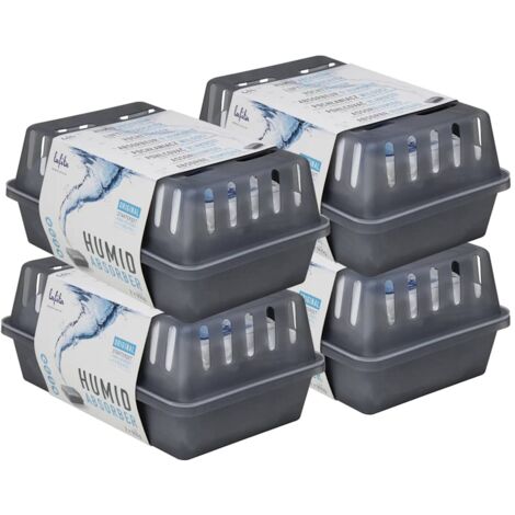 Absorbedores de humedad con bolsas de recambio 4 unidades 900 g vidaXL
