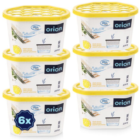 Absorbeur d'humidité au citron ULTRA FRESH 230 g 6 pièces.