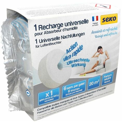 Absorbeur d'humidité médium recharge neutre 1