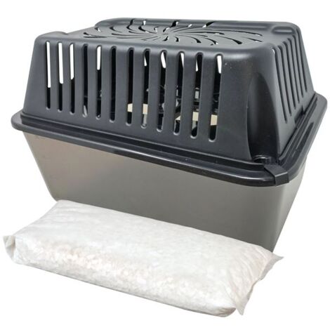 Absorbeur d'humidité méga box 1kg – Pour grandes pièces jusqu'à 40 m² – Système de fermeture efficace – Bec verseur et fenêtre de contrôle – Wanadry