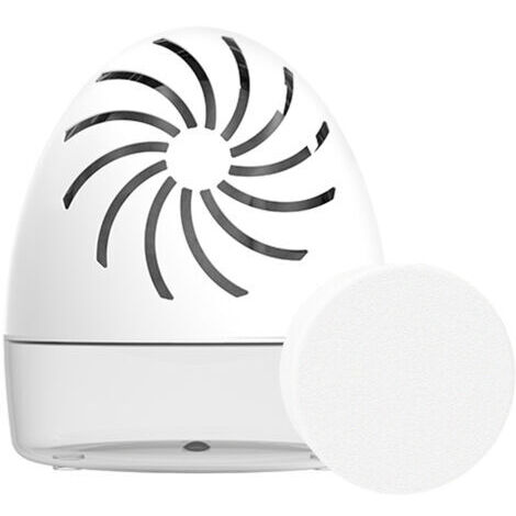 Absorbeur d'humidité pour pièces jusqu'à 20 m2, déshumidificateur d'air anti-odeur et anti-moisissure (blanc)