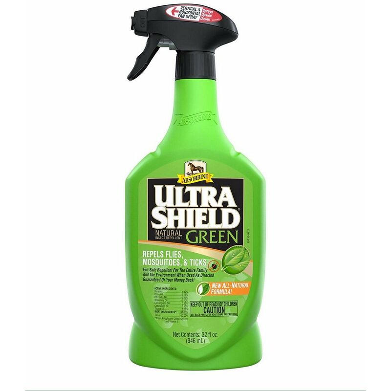 Ultra Shield Green spray naturel contre les mouches 946 ml - Absorbine
