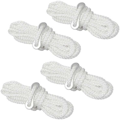 Abspannleine polyester 3 mm x 3 m - set mit 4 stuck